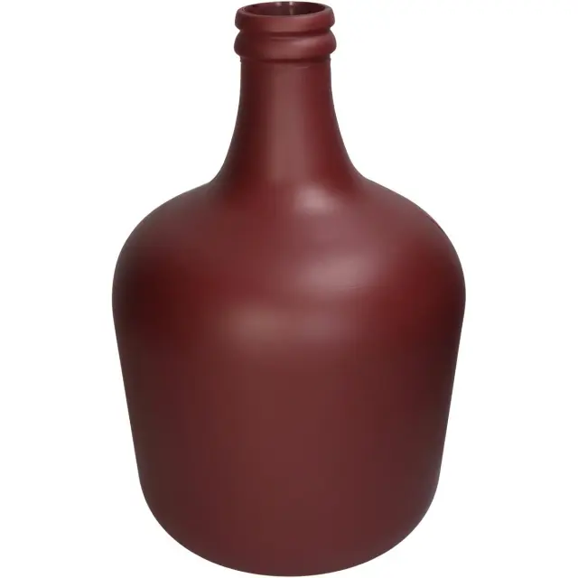 Βάζο Κόκκινο Ανακυκλωμένο Γυαλί 27x27x42cm