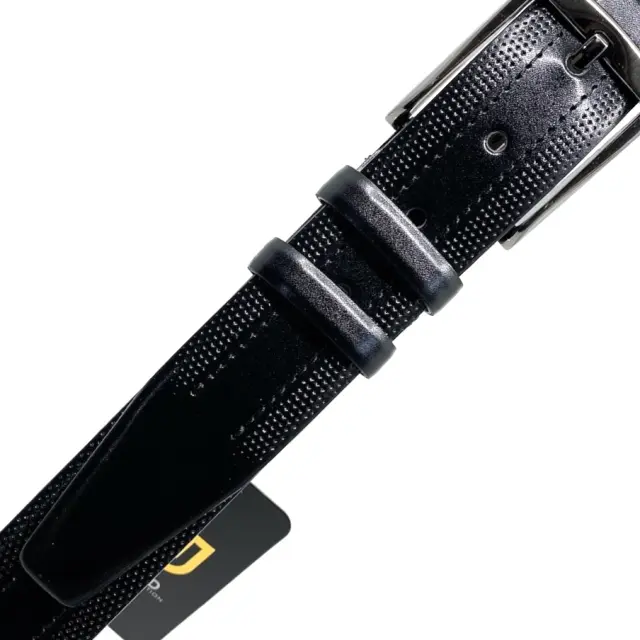 Μαύρη Ζώνη P.U. Leather με Γαζί 3,5 cm 3