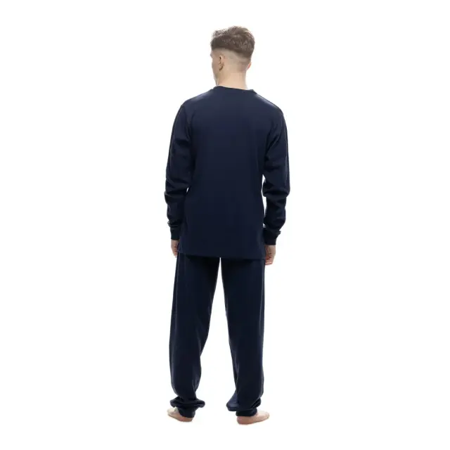 Galaxy Ανδρική Πυτζάμα Classic Line, Χρώμα Μπλε - 4XL 3