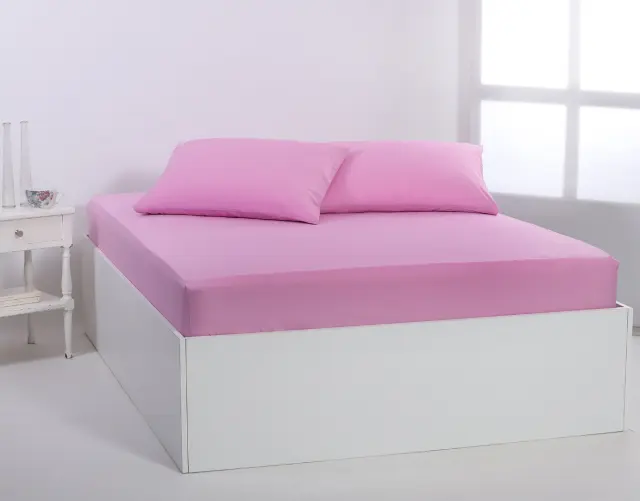 Βαμβακερό σεντόνι essentials (165cm x 200cm + 35cm) pastel levander - -