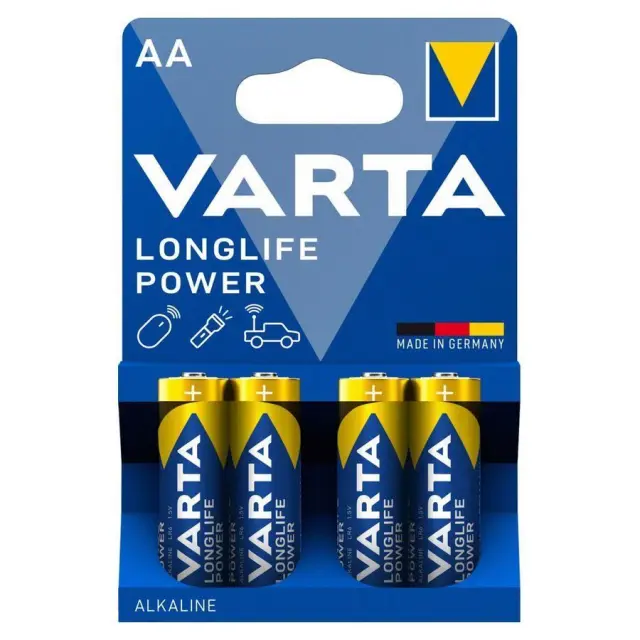 Varta Battery Alkaline AA LR06 1.5V 4τμχ (4906121414) (VART4906121414)