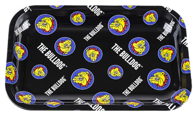 The Bulldog Rolling Tray Δίσκος Pattern Μαύρος Small (17x27cm)