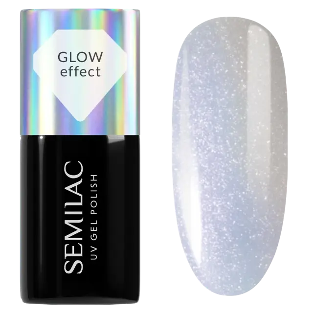 Semilac Ημιμόνιμο Βερνίκι 986 Milky Blue Glow 7ml