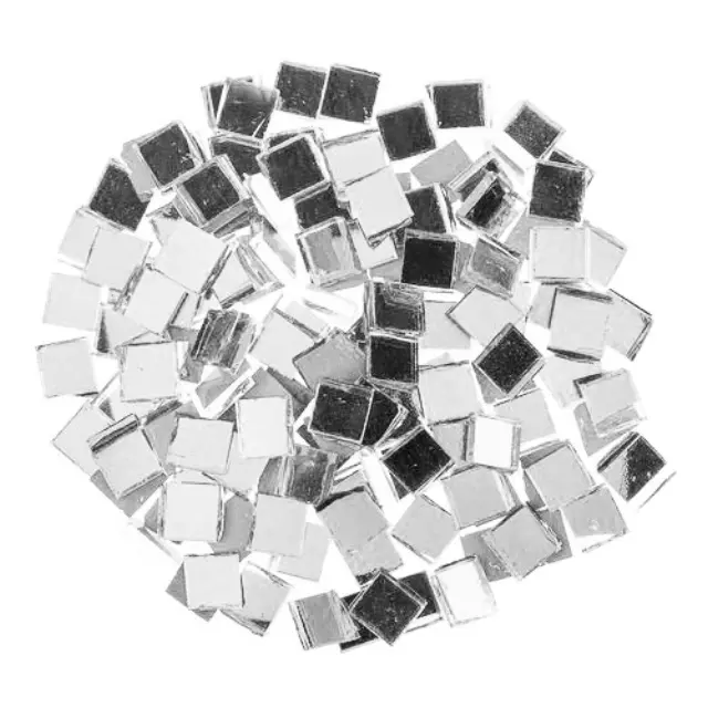 Ψηφίδες Καθρέφτης Ασημί 10x10mm/3mm - 125gr