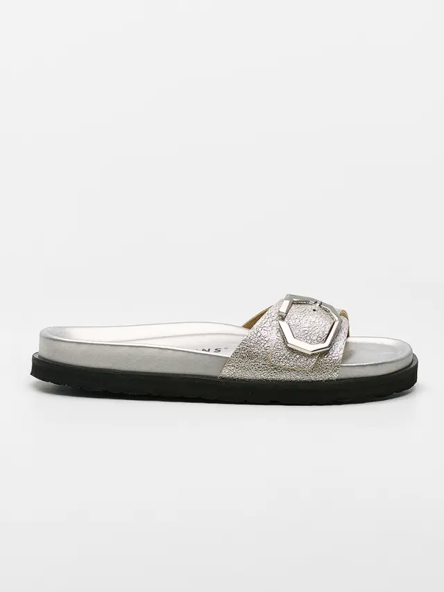 Genuins Παντόφλες Γυναικείο HT Ασημί GEN/GUDI VEGAN G106542 SILVER 3
