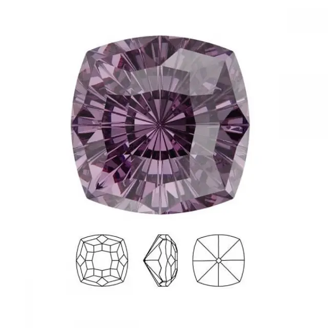 Swarovski 4460 Mystic Square Fancy Stone Iris 14mm - 1τεμ