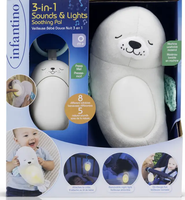 INFANTINO 3 IN 1 SOUNDS & LIGHTS SOOTHING PAL