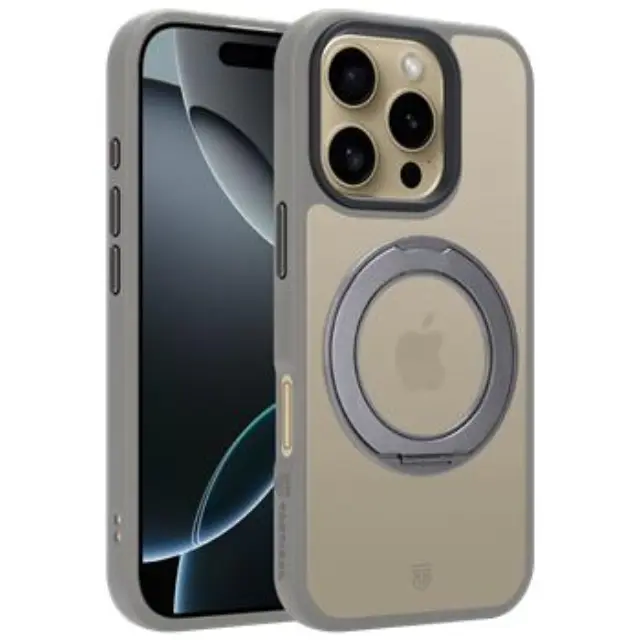 Tactical MagForce Hyperstand Cover for Apple iPhone 16 Pro Light Grey