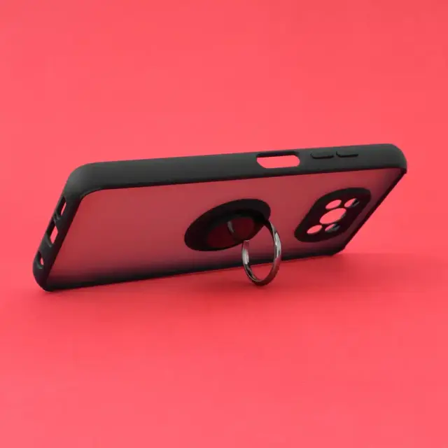 Techsuit® Glinth Θήκη με Ring Holder για Xiaomi Poco X3/X3 Pro- Black 3