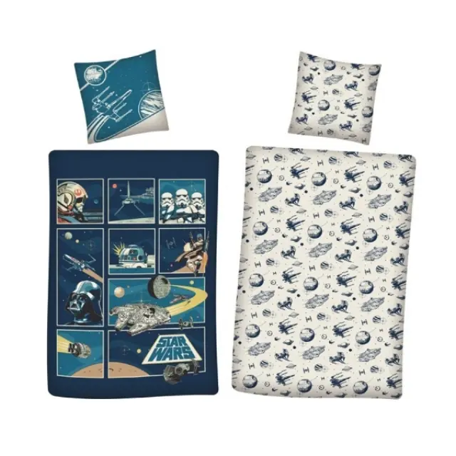 Σετ παπλωματοθήκη-μαξιλαροθήκη Star Wars Duvet Cover 135X200+80X80CM 100% COTTON AYM-022STW-DV GE