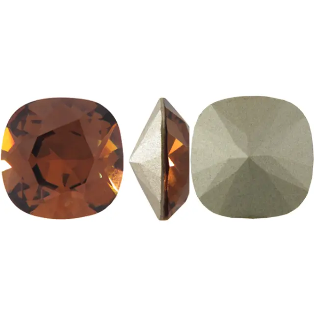 Swarovski 4470 Cushion Square Smoked Topaz 10mm - 1τεμ