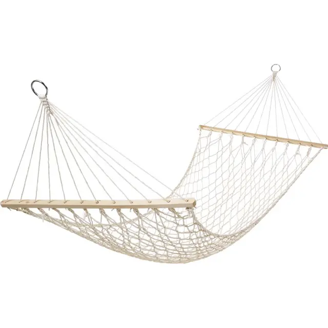 ESCAPE Αιώρα Δικτυωτή Βαμβακερή με Ξύλο 200x80cm (12333)