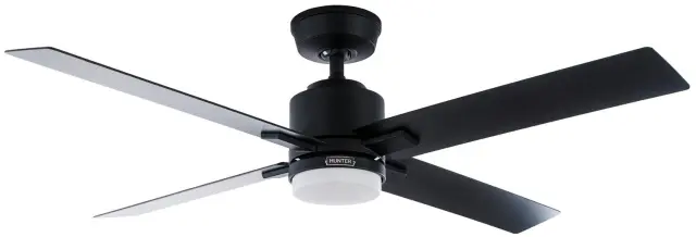 Hunter Mila 132 Matte Black - Ανεμιστήρας Οροφής με Φωτιστικό 2