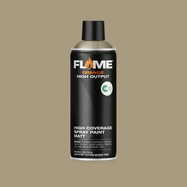 Flame Orange Spray Paint 400ml FO-732 Grey Beige Light