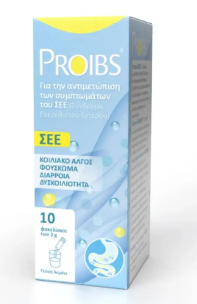 Proibs | Lemon για την Αντιμετώπιση των Συμπτωμάτων του Συνδρόμου Ευερέθιστου Εντέρου | 10χ3g