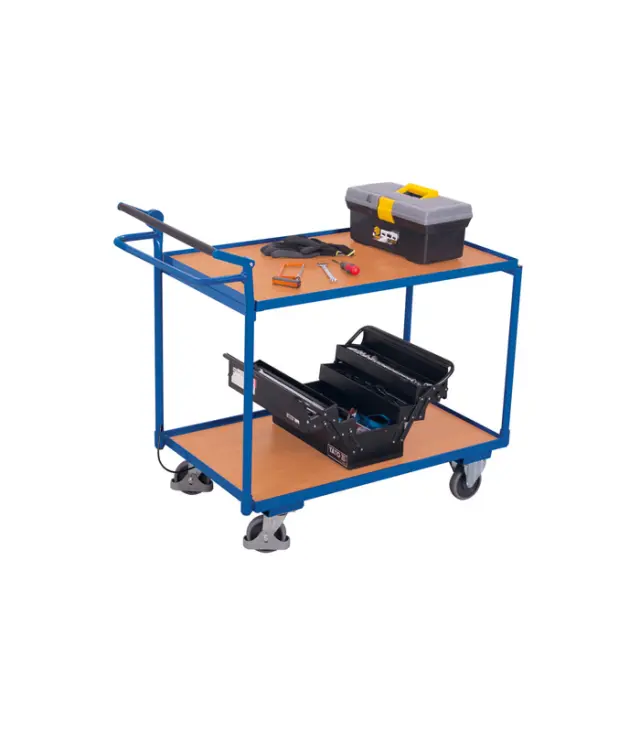 Variofit sw-600.548 Τρόλεϊ Μεταφοράς 2 Επιπέδων και Χειρόφρενο για Φορτίο Βάρους ως 250kg 2