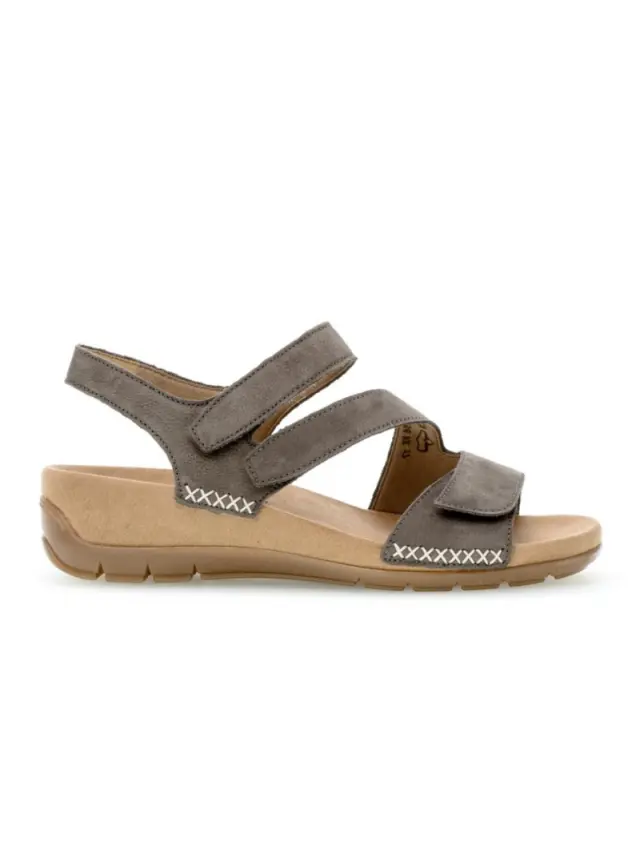 Gabor Πέδιλα Γυναικείο δέρμα Nubuck Γκρί GAB/63734 19-WALLABY 3