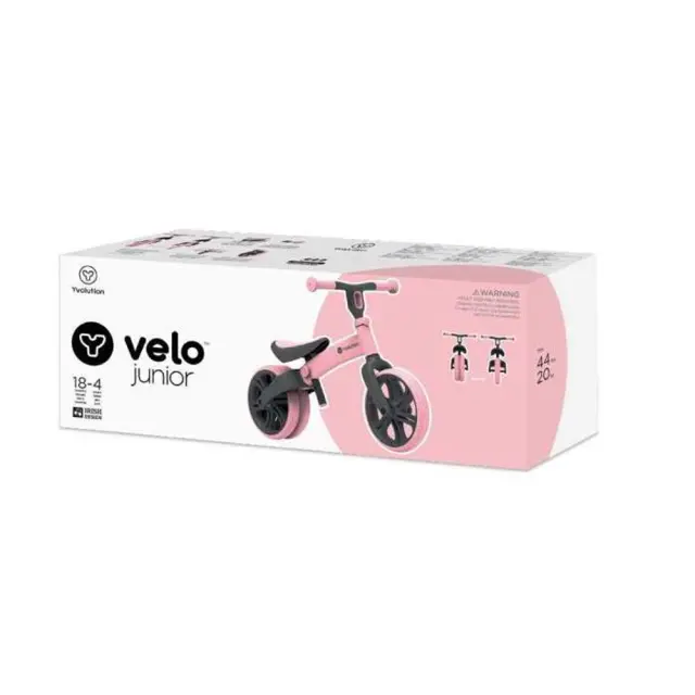 Y Velo Junior New Pink - Ροζ ποδήλατο ισορροπίας 3