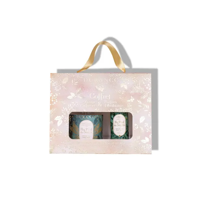 Durance Coffret perfumed candle & room spray box under the pine tree