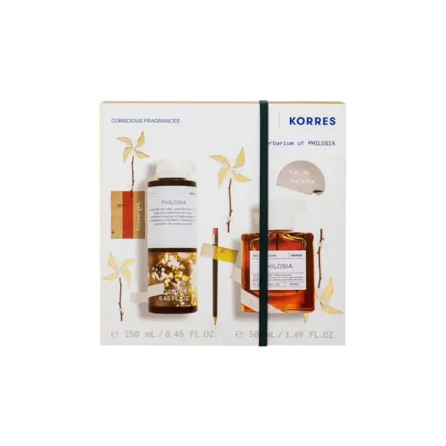 Korres Promo Philosia Shower Gel, Αφρόλουτρο 250ml &  Eau De Toilette Philosia, Γυναικείο Άρωμα με Περγαμόντο, Ευκάλυπτο και Μανταρίνι 50ml