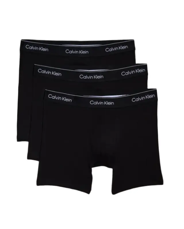Calvin Klein Ανδρικό Boxer Brief Μακρύ - Τριπλό Πακέτο, Χρώμα Black W-Dtm Wb