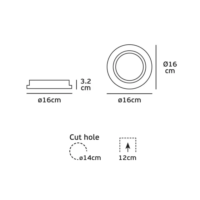 Olo 03115/W Σποτ στρογγυλό κινητό ø16x3.2cm λευκό Άσπρο 3