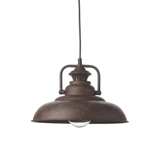 ΜΕΤΑΛΛΙΚΗ ΚΑΜΠΑΝΑ 1ΧΕ27 ΣΚΟΥΡΙΑ Φ31χΗ23cm GAIA / KS184331R