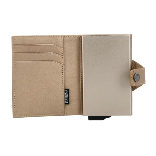 Valenta Δερμάτινο Πορτοφόλι Ανδρικό με RFID / Leather Wallet: MagSafe Luxe (5 χρώματα) - Sand 2