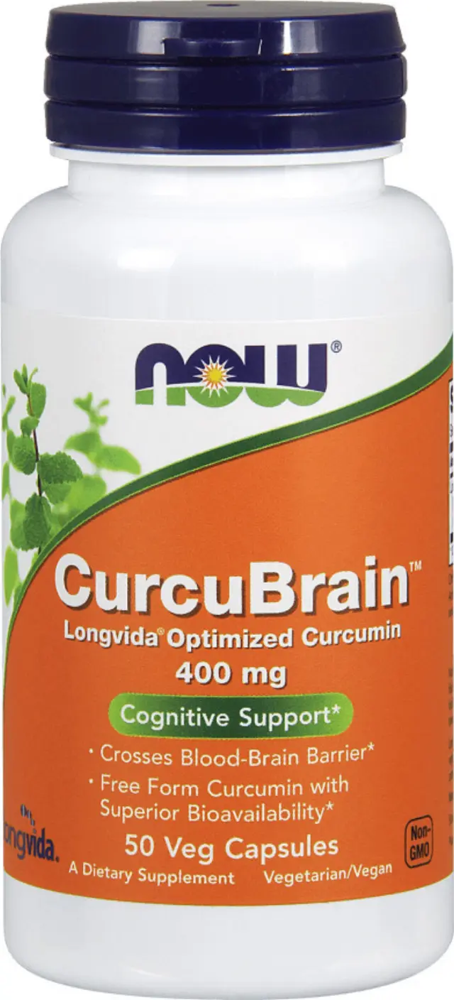 Now Foods Curcubrain Longvida 400mg Συμπλήρωμα για την Μνήμη 50 φυτικές κάψουλες