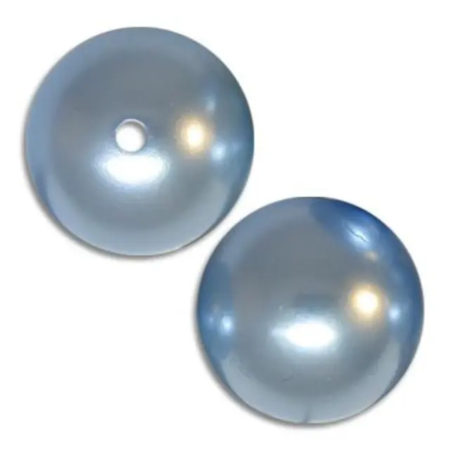 Τεχνητή Χάντρα Baby Blue Pearl 18mm - 12τεμ