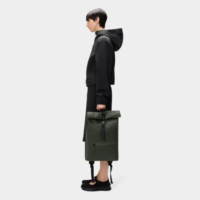 Αδιάβροχο Σακίδιο Rains Rolltop Rucksack W3 13320-102 Μαύρο - ONESIZE 3