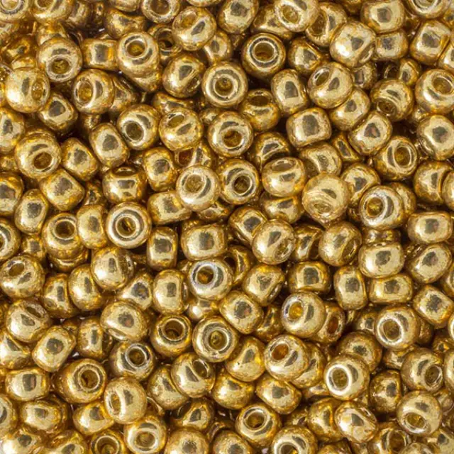 Χάντρα Miyuki Round Rocailles 8/0 - 4202 - Duracoat Galvanized Gold ~10gr