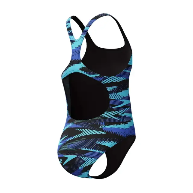 Speedo Girl's HyperBoom Allover Medalist Swimsuit Μπλε 800372818291 (Speedo) - 128 3