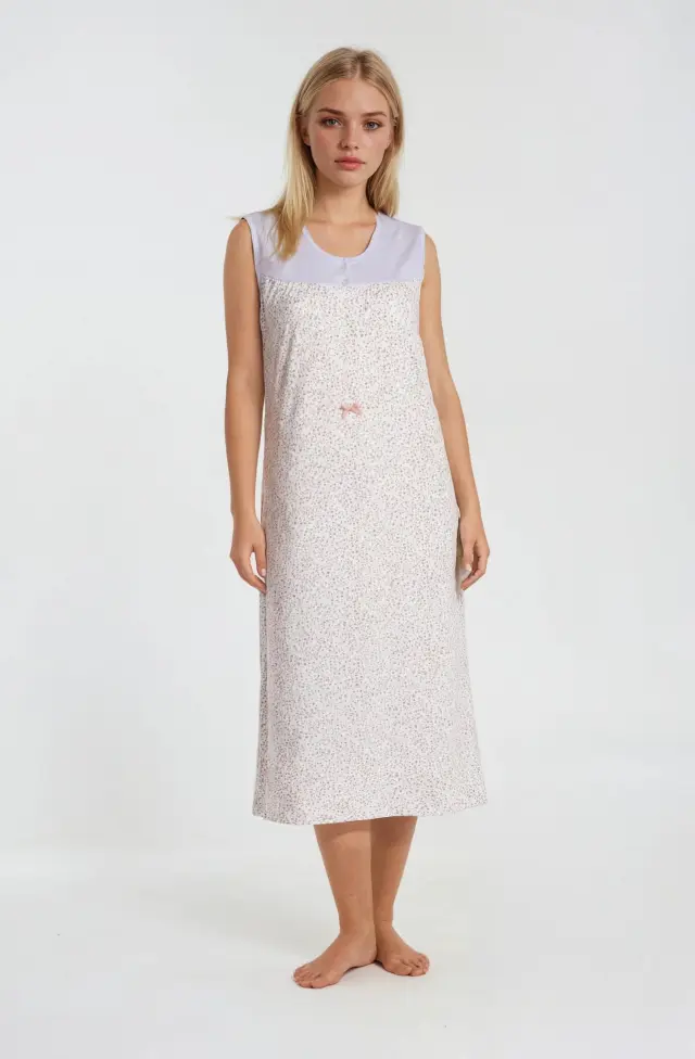 S965 - Type - NIGHTGOWN CLASSIC PETIT FLOWER - M