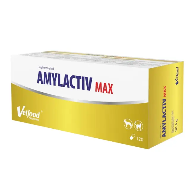 VETFOOD Amylactiv Max - supplements for dogs and cats - 120 pcs