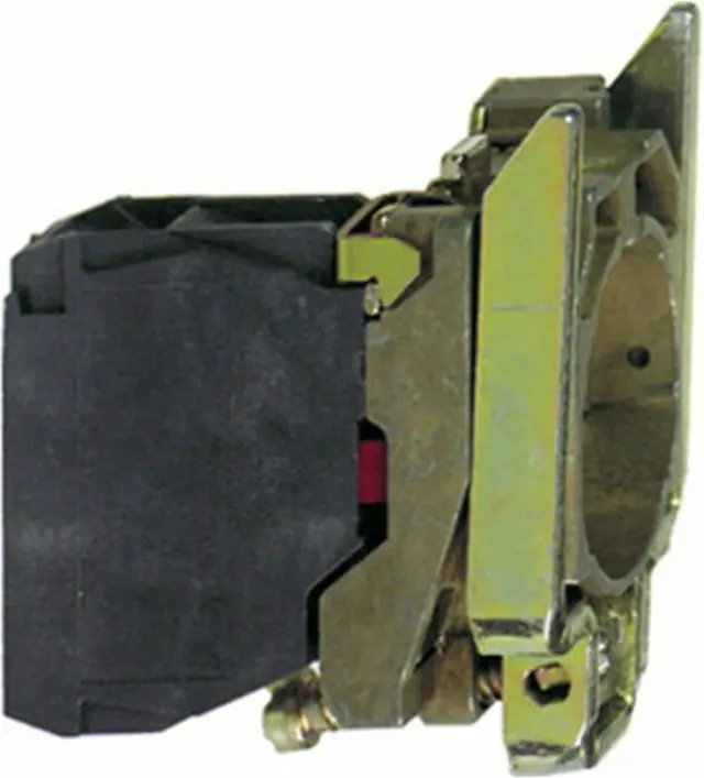Harmony XB4, Single contact block with body/fixing collar, metal, screw clamp terminal, 1 NO + 1 NC