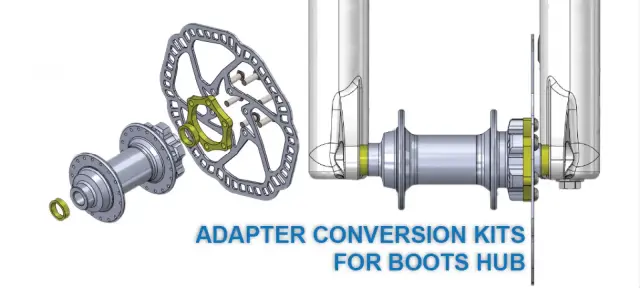 ΑΝΤΑΠΤΟΡΑΣ BRAKCO ΓΙΑ ΕΜΠΡΟΣ ΚΕΝΤΡΟ 100mm ΣΕ 110mm BOOST (ΔΙΣΚΟΦΡΕΝΟΥ ΚΑΙ ΑΞΟΝΑ) 2