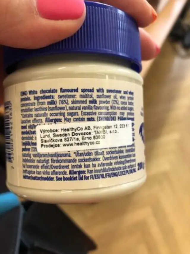HealthyCo Proteinella White Chocolate Άλλειμα Λευκής Σοκολάτας με Έξτρα Πρωτεΐνη Χωρίς Προσθήκη Ζάχαρης, 200gr 2