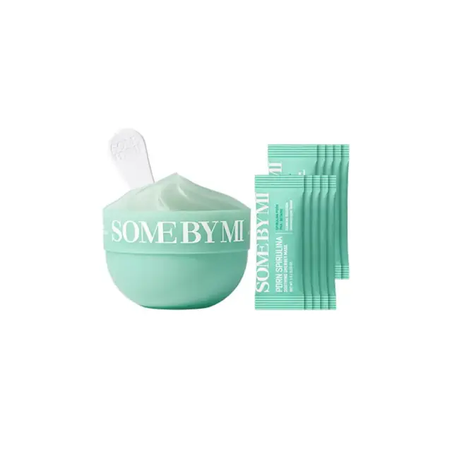 Some By Mi Spirulina PDRN Soothing Sherbet Mask - Καταπραϋντική μάσκα προσώπου με δροσερό αποτέλεσμα 10 τμχ x 1g