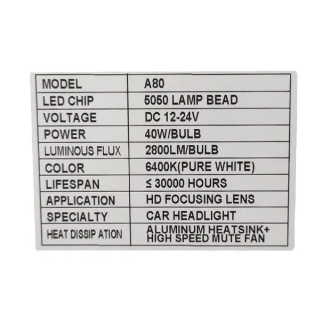 Φώτα αυτοκινήτου A80-H7 – Car headlight Z696042 3