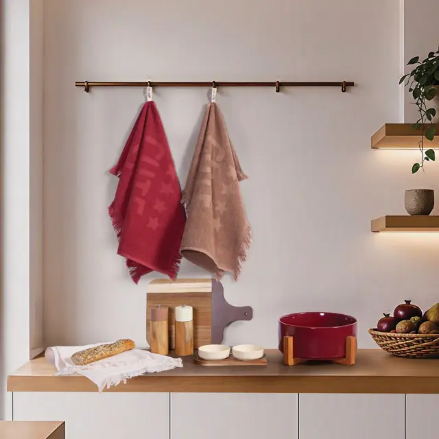 ΠΟΤΗΡΟΠΑΝΟ CUTE CHEF 50Χ50 NEF-NEF HOMEWARE, 100% BAMBAKI - BORDO (039626) 3