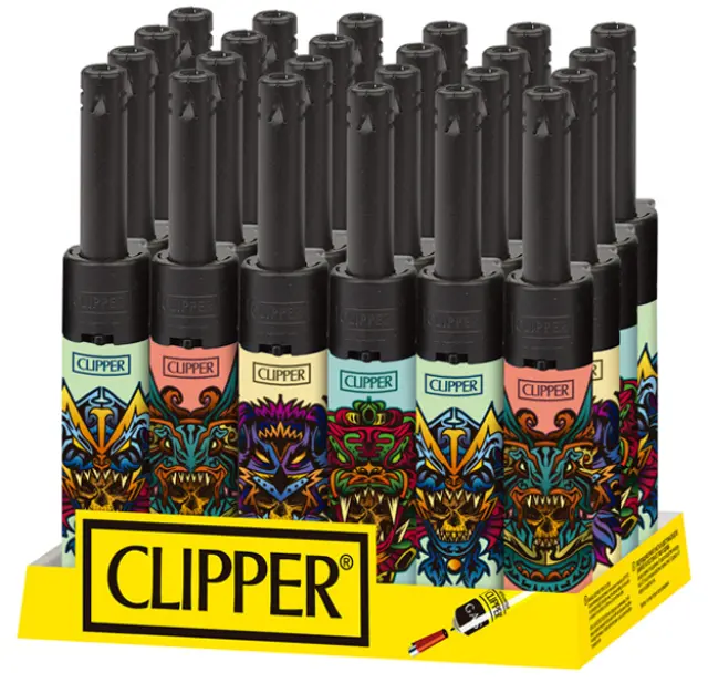 Αναπτήρας Clipper FZ Mini Ηλεκτρονικός - Hispanics Skulls 2