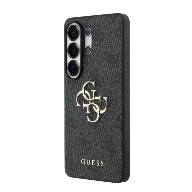 Guess PU 4G Metal Logo Case for Samsung Galaxy S26 Brown