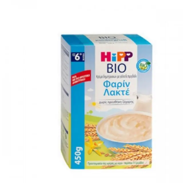 Hipp Κρέμα με Γάλα Φαρίν Λακτέ 6ο Μήνα 450gr