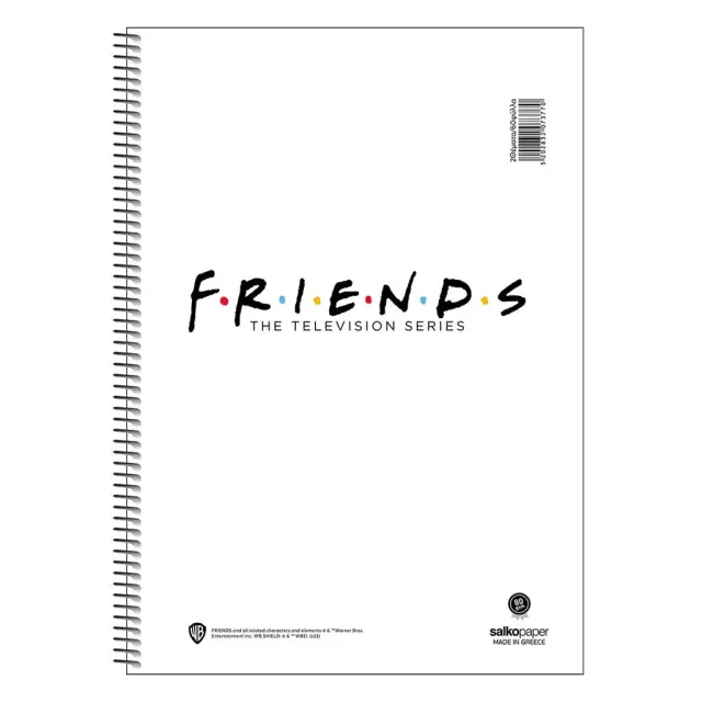 Salko Τετράδιο Με Μονό Σπιράλ A4 Friends V1 3 Θεμάτων 180Σελ. (Διάφορα Σχέδια)/ 7378 (Salko)