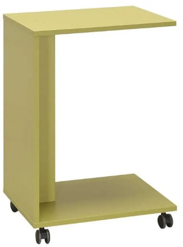 Τραπεζάκι SHP-108-YY C-Shape Κιτρινοπράσινο Μ45xΥ65xΒ45cm