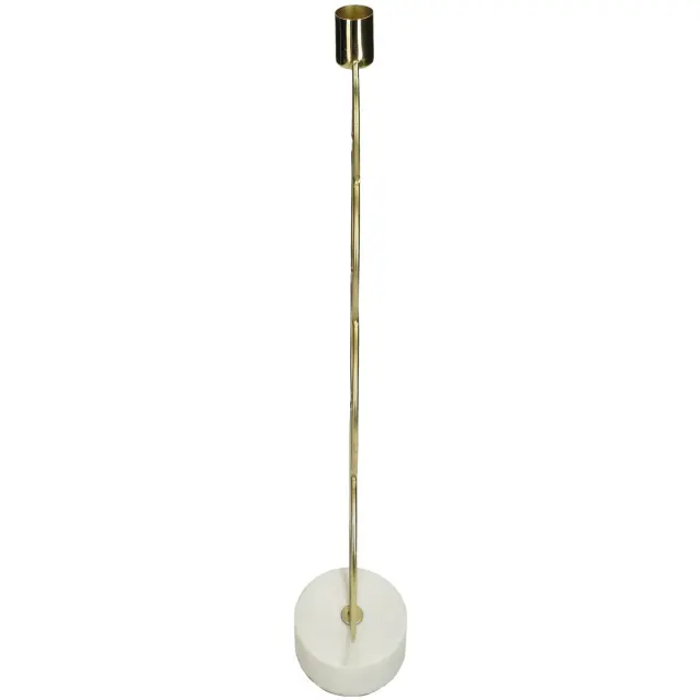 Κηροπήγιο Χρυσό Μέταλλο 13x8.5x36cm 2