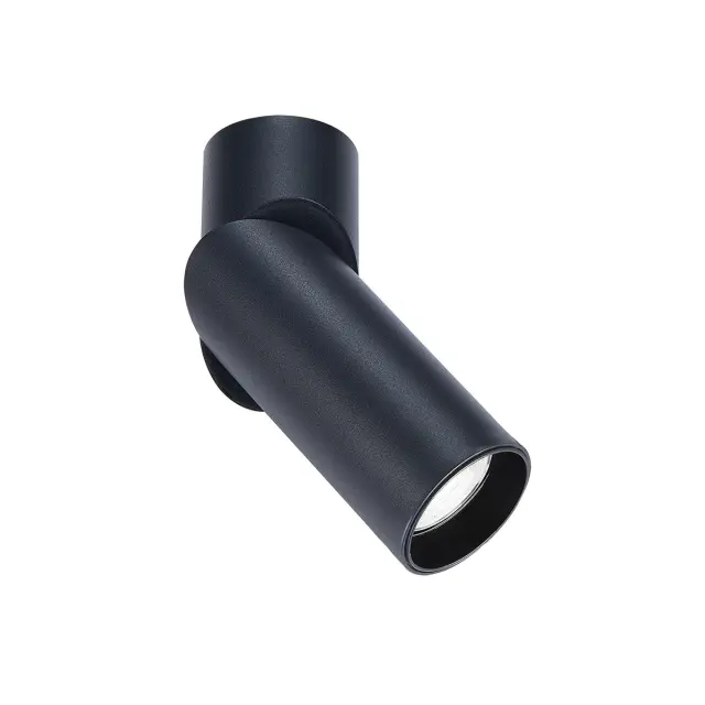 Emi Σποτ οροφής κύλινδρος GU10/PAR16 ø5.6x12.7cm κινητό μαύρο 2