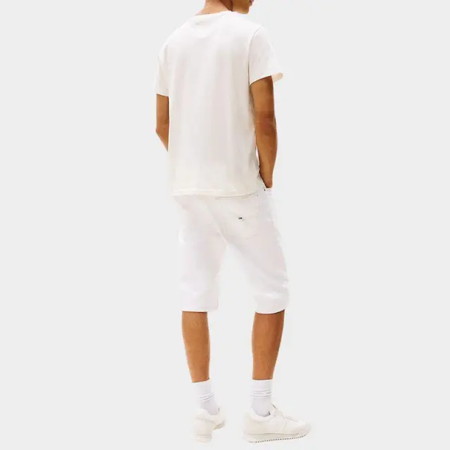 Tommy Hilfiger - Ανδρικό T-shirt με Λογότυπο DM0DM21863-YBH Εκρού - XL 3