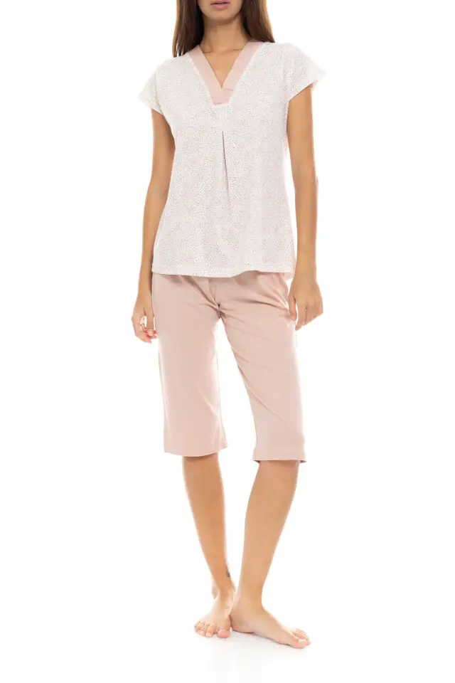 S1320 - Type - PYJAMA CAPRI V ROMANTIC FLOWER